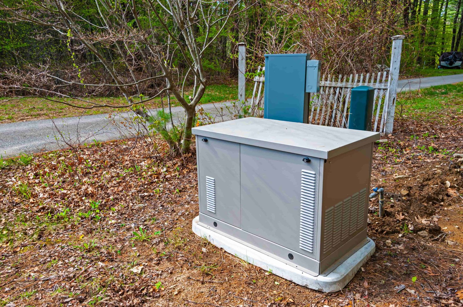 Residential standby generator installed